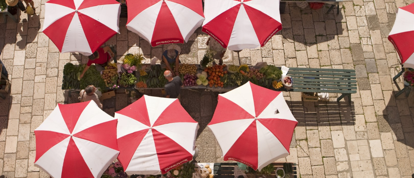 Market in Dubrovnik Market in Dubrovnik